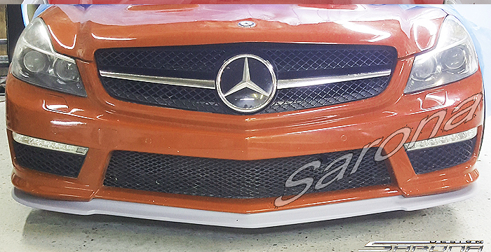 Custom Mercedes SL  Convertible Front Add-on Lip (2009 - 2012) - $550.00 (Part #MB-054-FA)